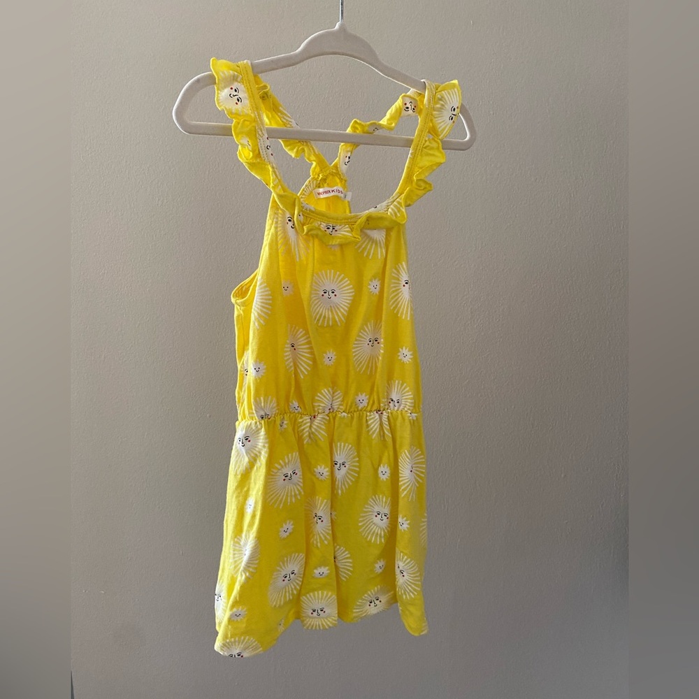 Monoprix French brand toddler yellow sundress